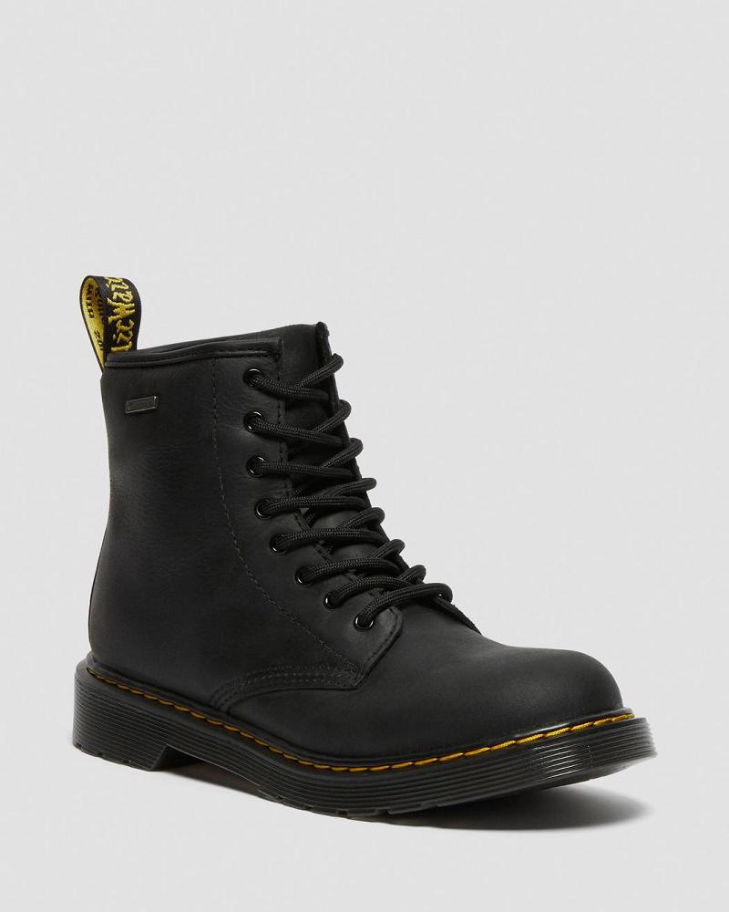 Dr Martens Youth 1460 Vanntette Lær Fritidsstøvler Barn Svarte | Norge 156DFM